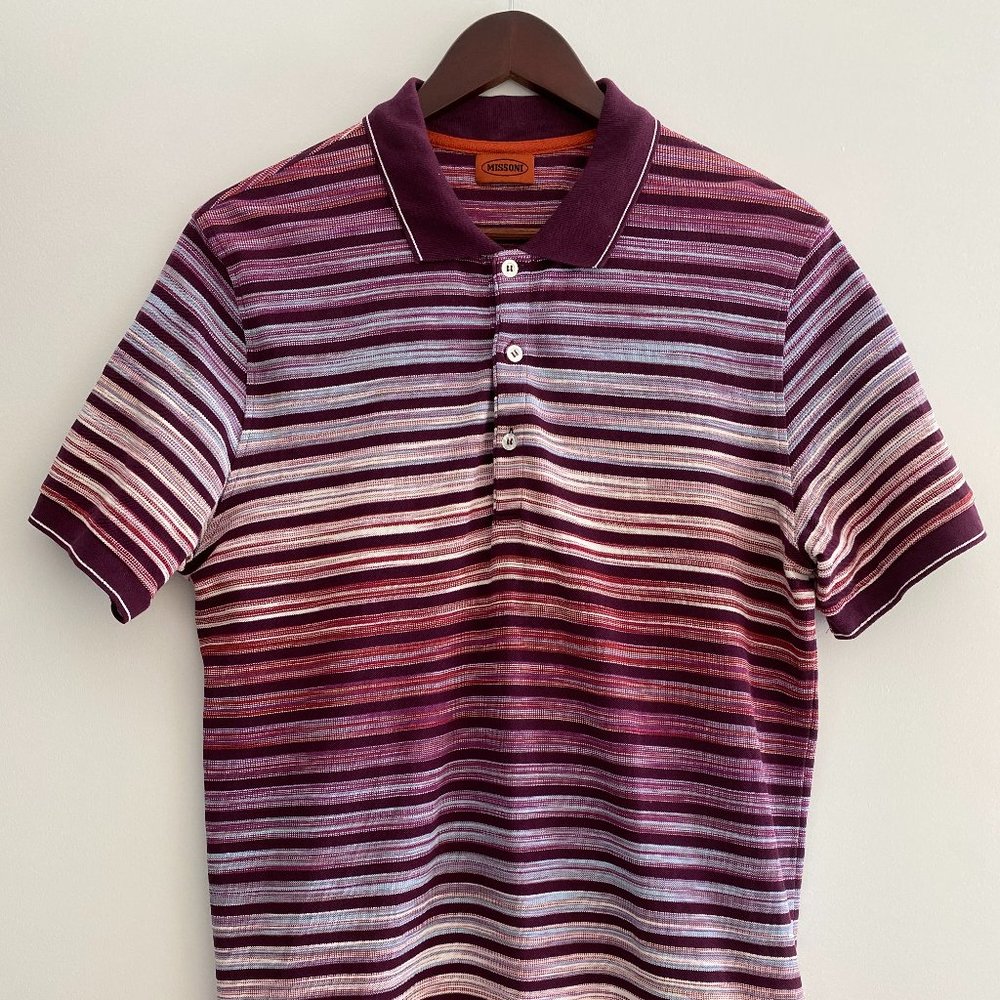 Missoni Short-Sleeve Cotton Polo Shirt